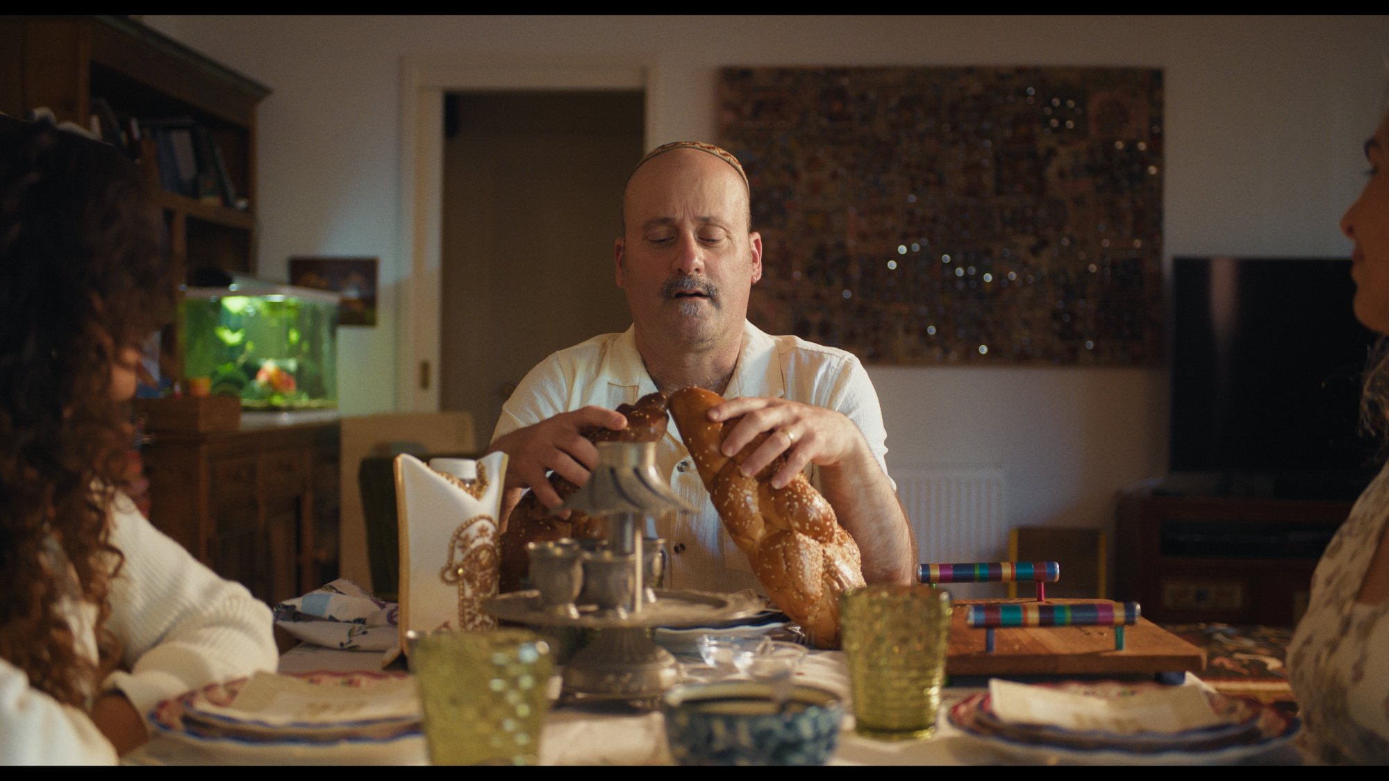 Film still — Shabbat challahs